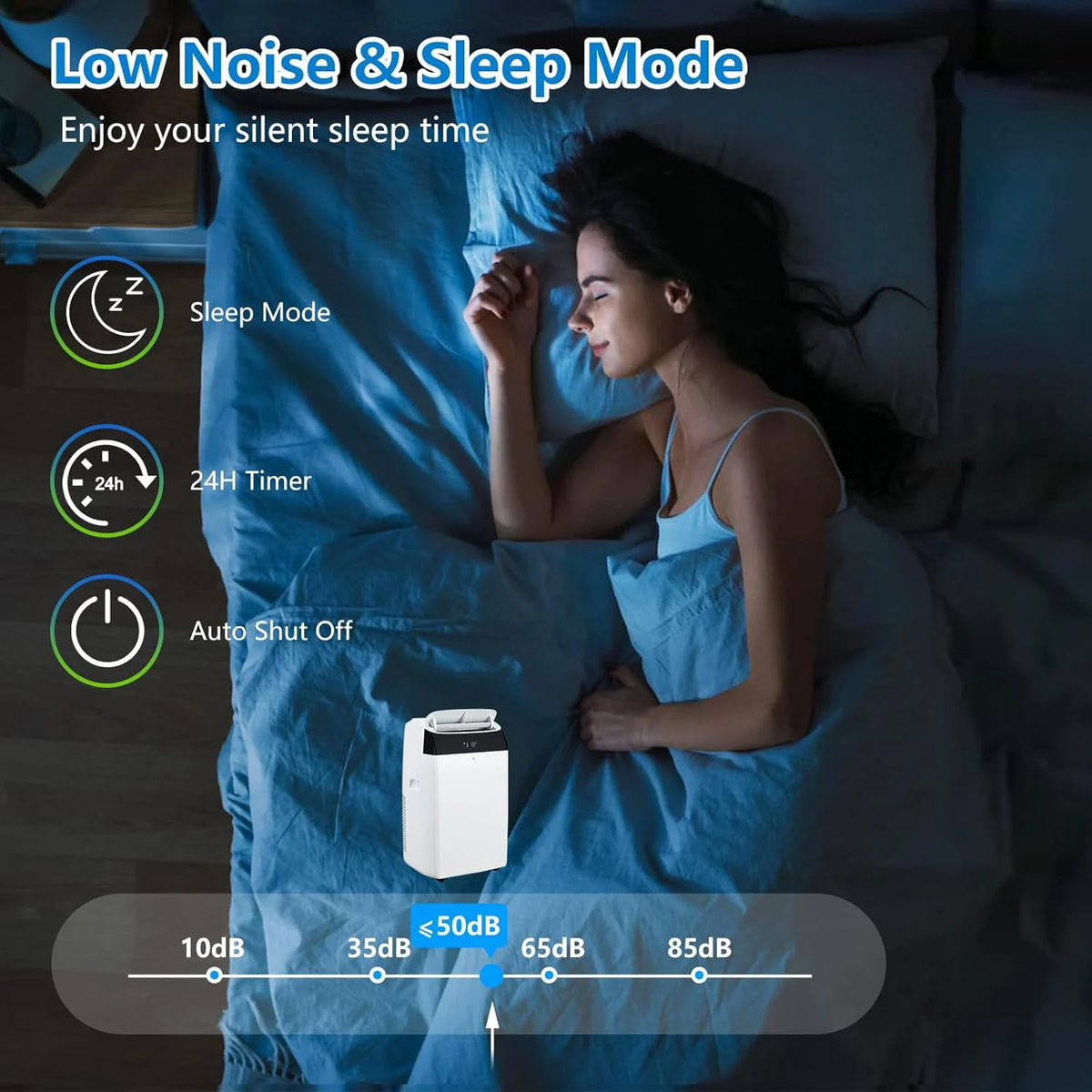 Adoolla Portable Air Conditioner With Integrated Fan And Dehumidifier