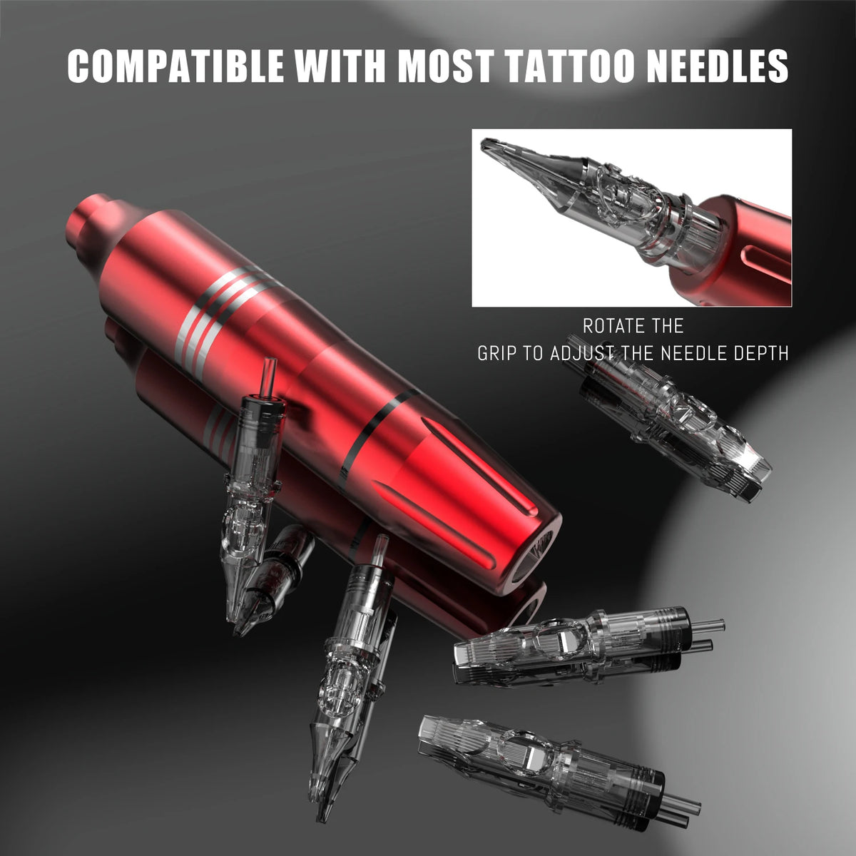 YILONG Rotary Tattoo Kit With Power Supply And Cartridge Needles