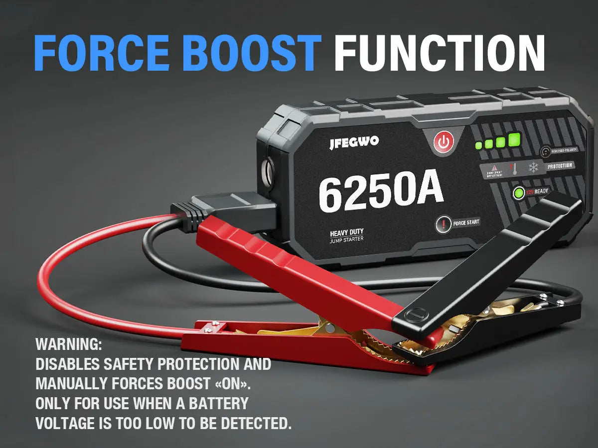 JF.EGWO Portable Car Jump Starter Power Bank With Battery Booster