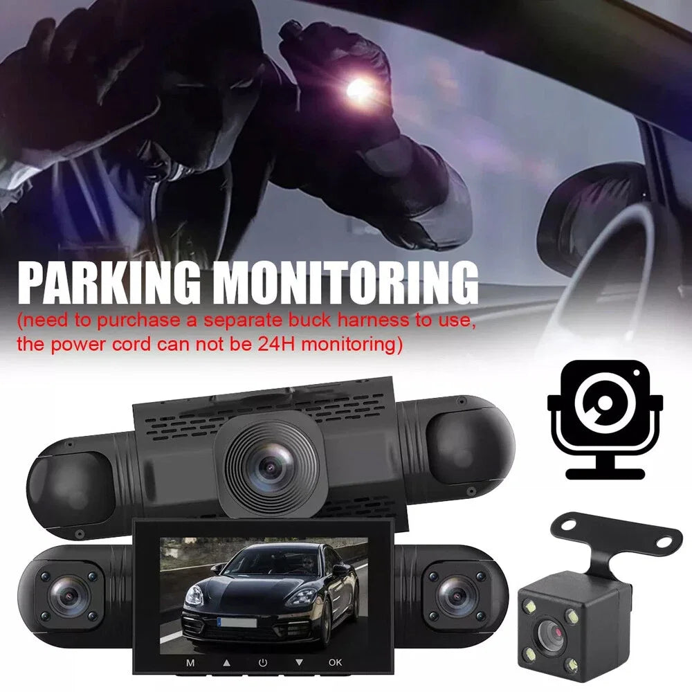 360 Degree Dash Cam With Night Vision And Parking Monitor