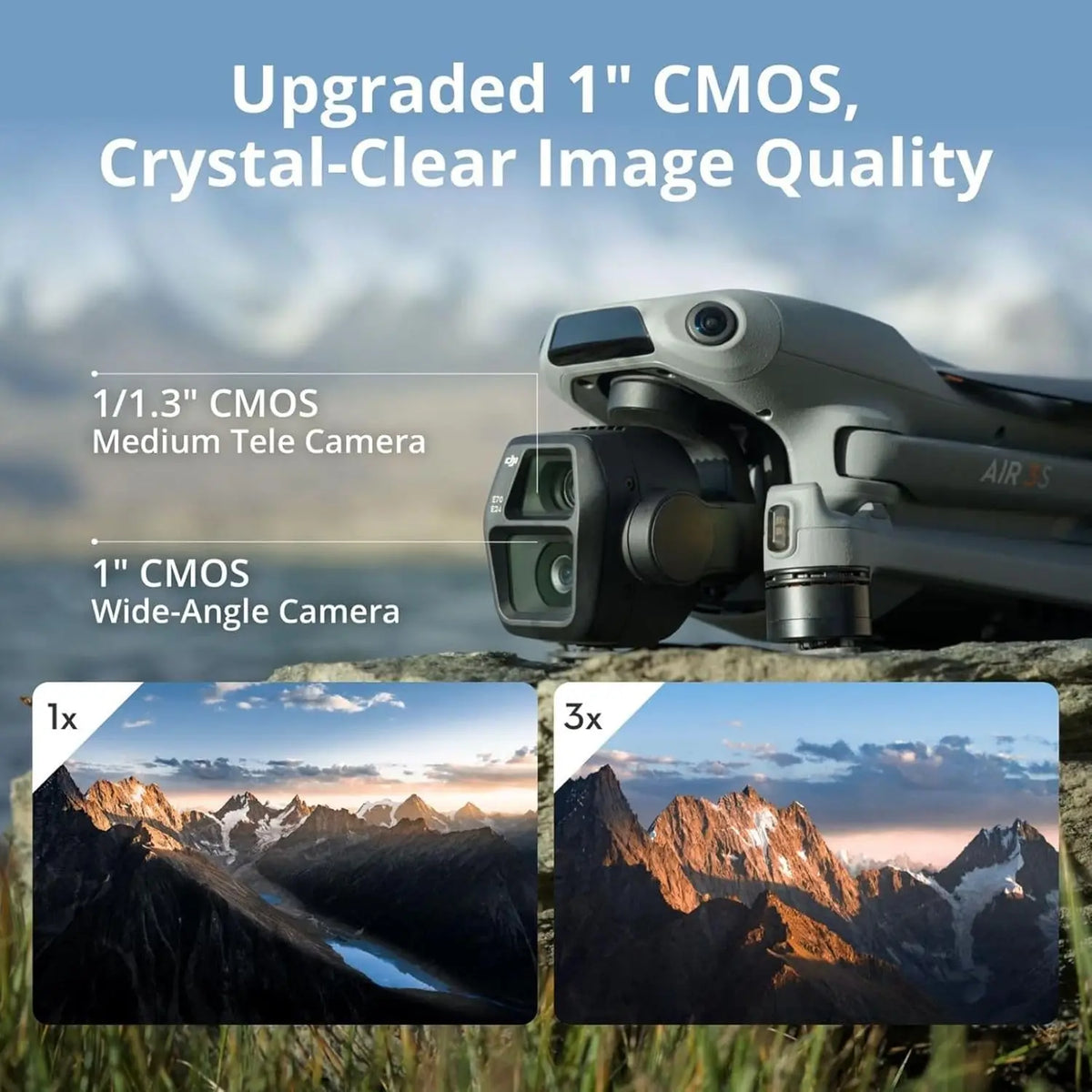 DJI Air 3S Fly More Combo Drone With Dual Cameras