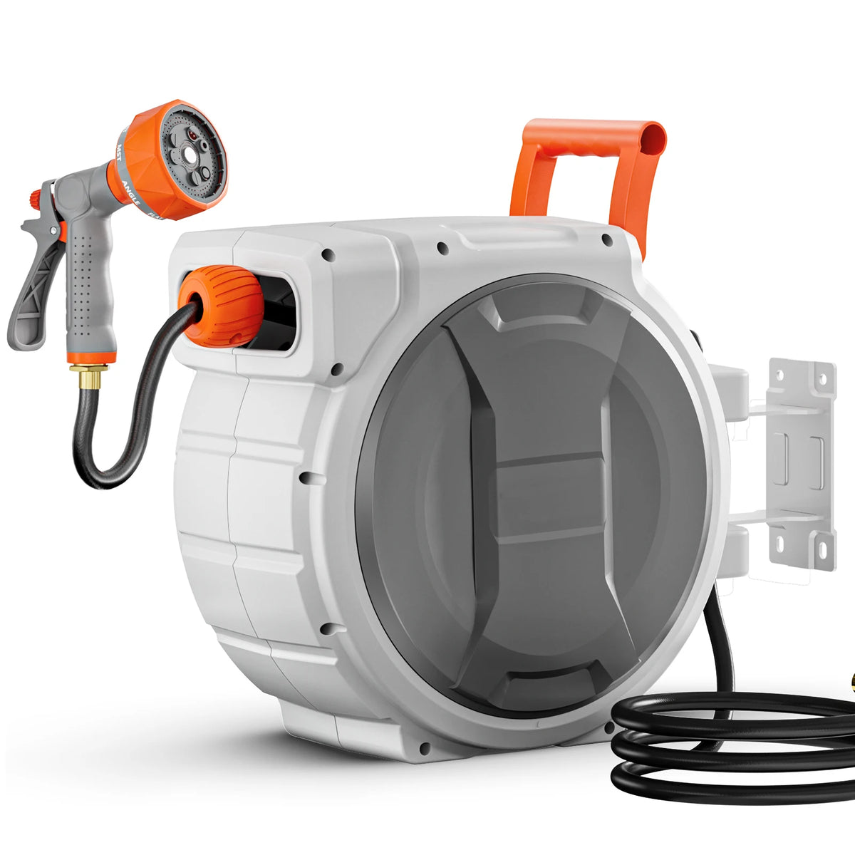 Succebuy Retractable Garden Hose Reel With Slow Rewind System