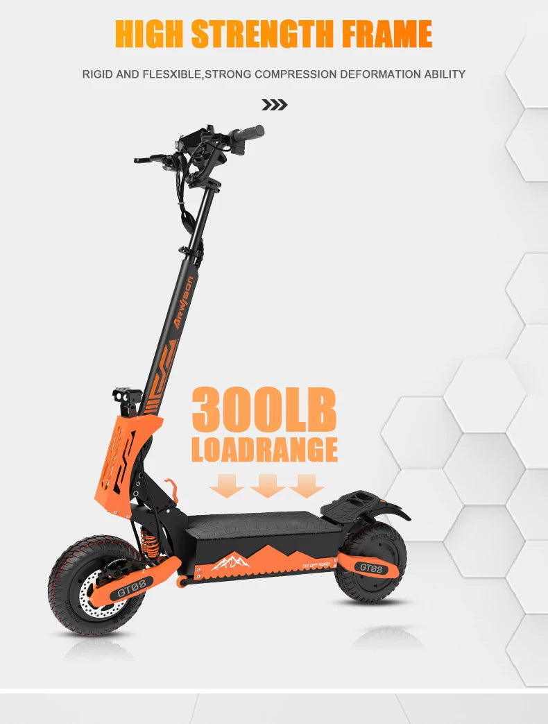 Arwibon 5600W Powerful Folding Electric Scooter Commuter