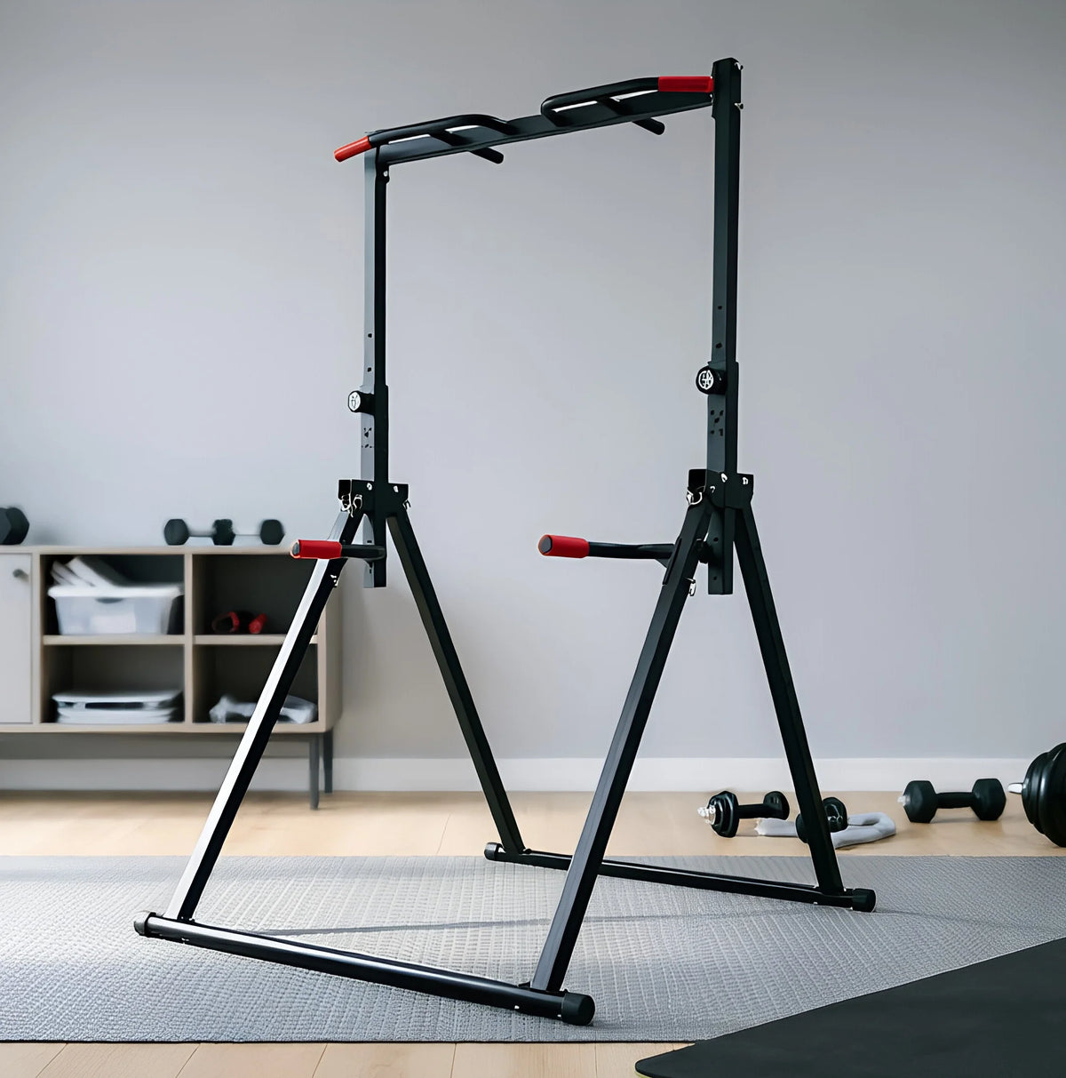 Adjustable Foldable Home Gym Pull Up Bar For Strength Training