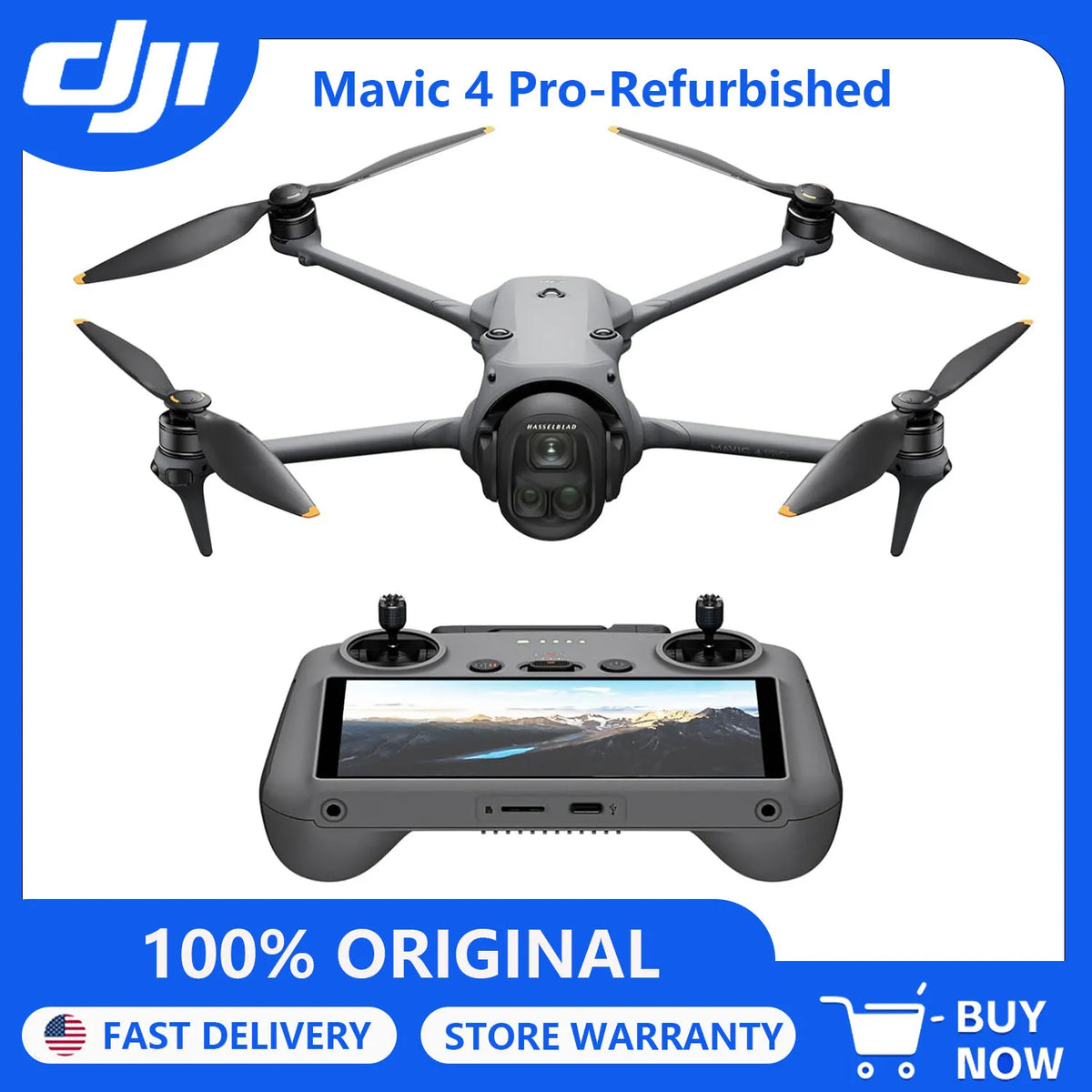DJI Mavic 4 Pro Refurbished Tri Camera Hasselblad Drone
