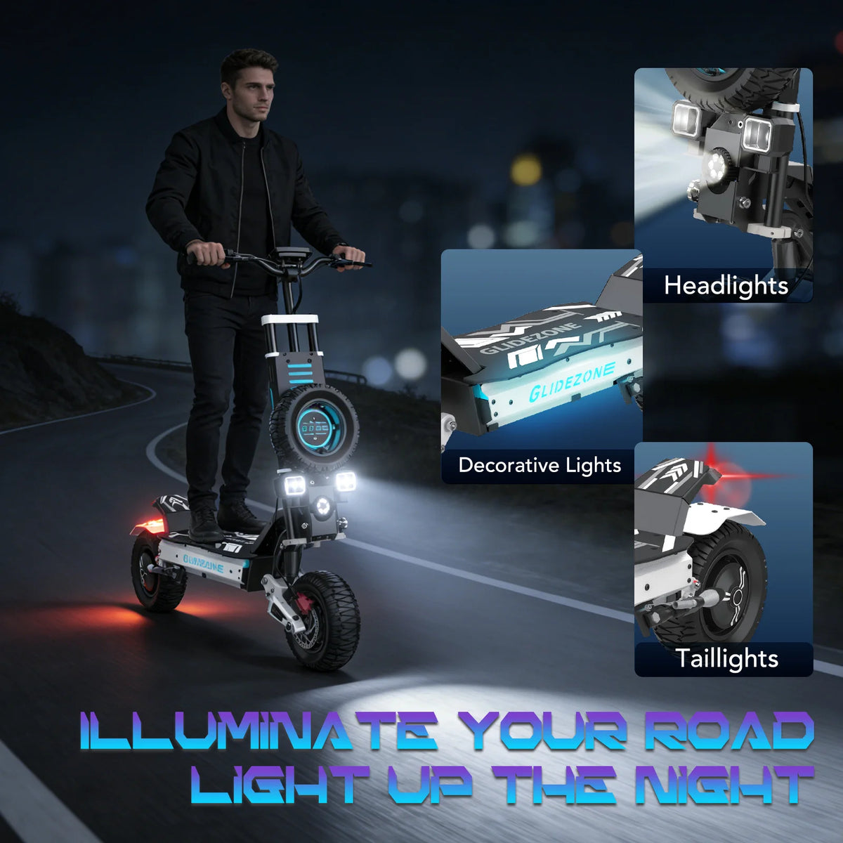 OBARTER GD83 Powerful Dual Motor Off Road Electric Scooter