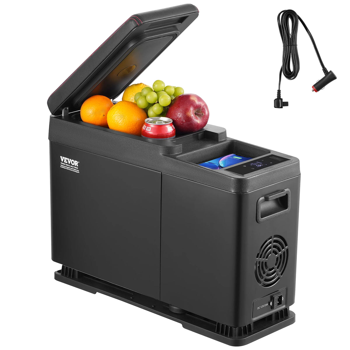 SucceBuy Portable Car Refrigerator With Adjustable Temperature Control
