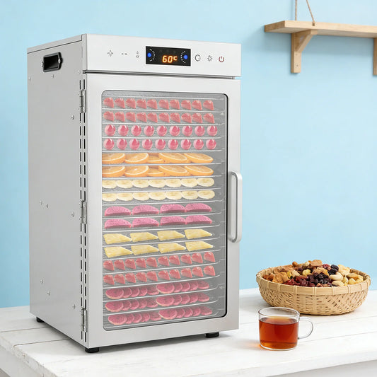 18 Tray Stainless Steel Commercial Fruit and Meat Dehydrator
