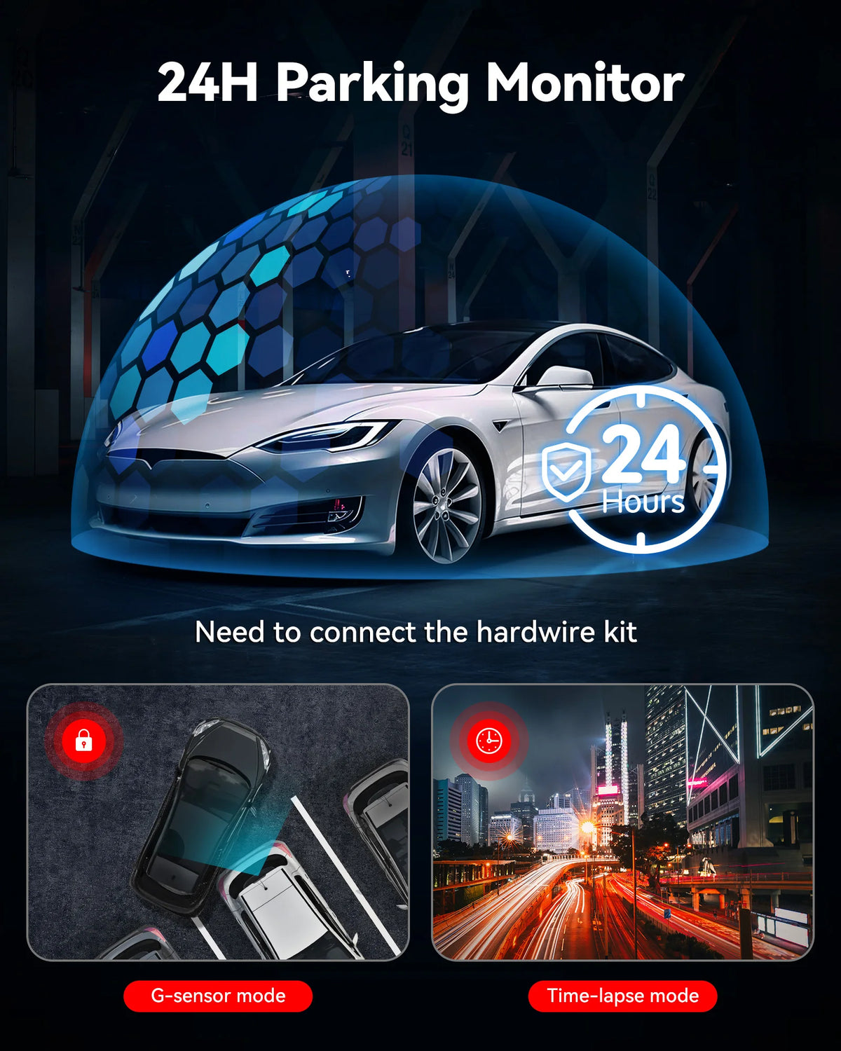 REDTIGER F7NP EX 4K Dual Channel Dash Camera With GPS