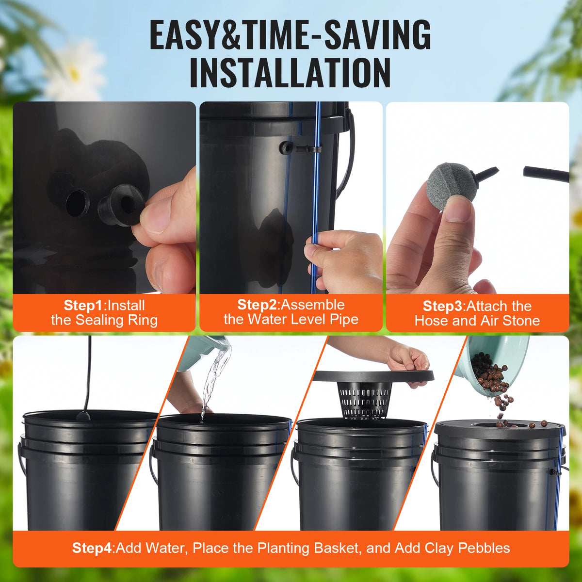 SucceBuy Deep Water Culture Hydroponic Growing System Kit