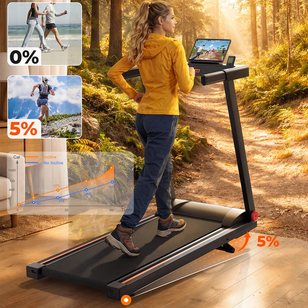 Superun 4 In 1 Folding Treadmill With Incline For Home
