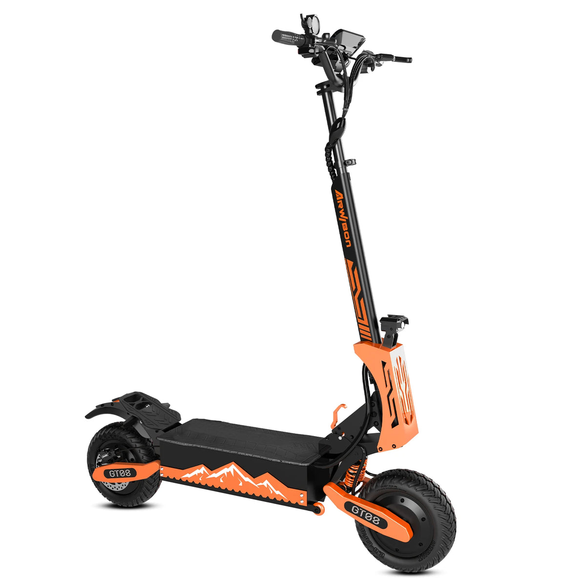 Arwibon Dual Motor Folding Electric Scooter With Off Road Tires