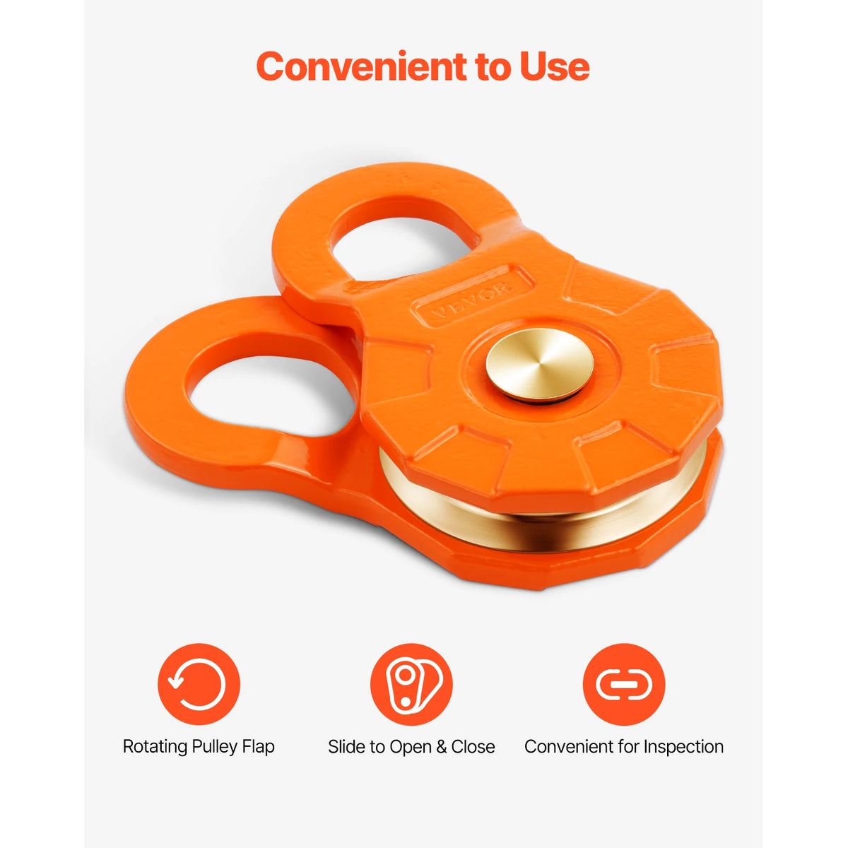 SucceBuy 30 Ton Swivel Snatch Block Pulley for Towing Recovery