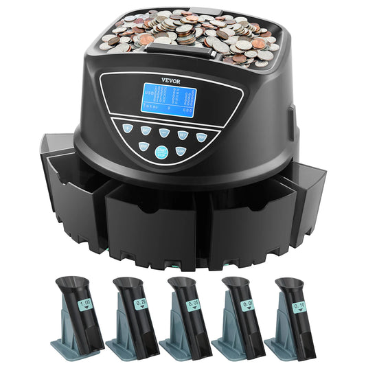 SucceBuy Coin Sorter Counter Machine With Digital Display For Usd