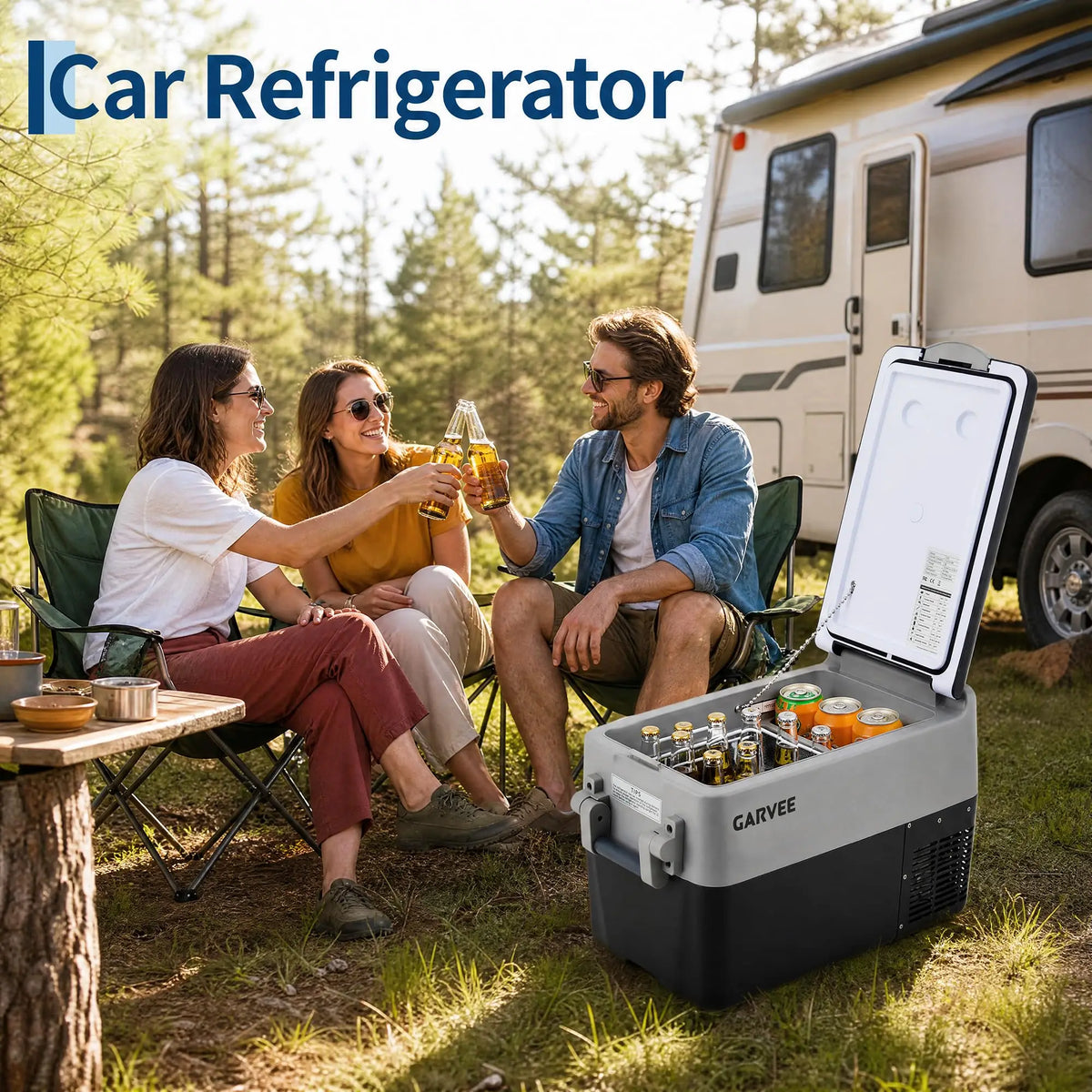 Studyset Dual Zone Portable Car Refrigerator With App Control