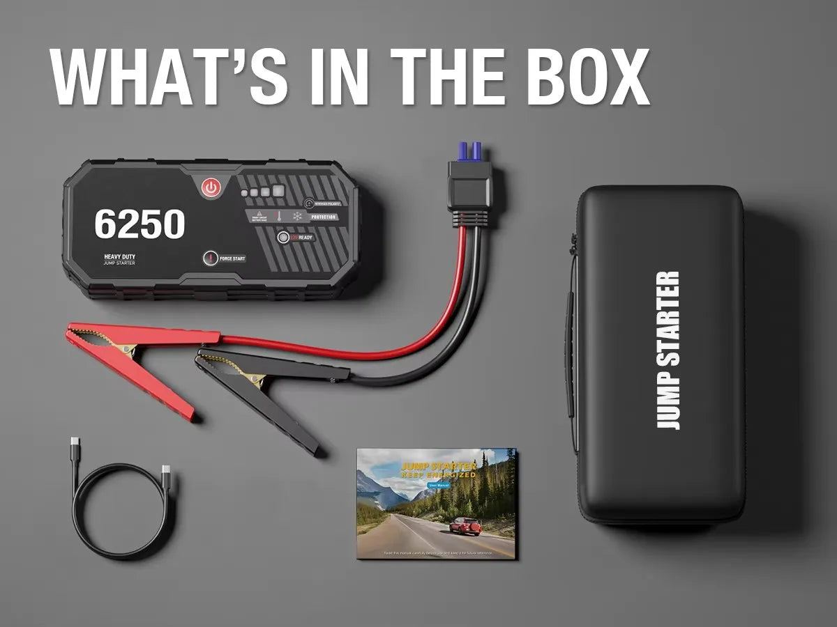 JF.EGWO Portable Car Jump Starter Power Bank With Battery Booster