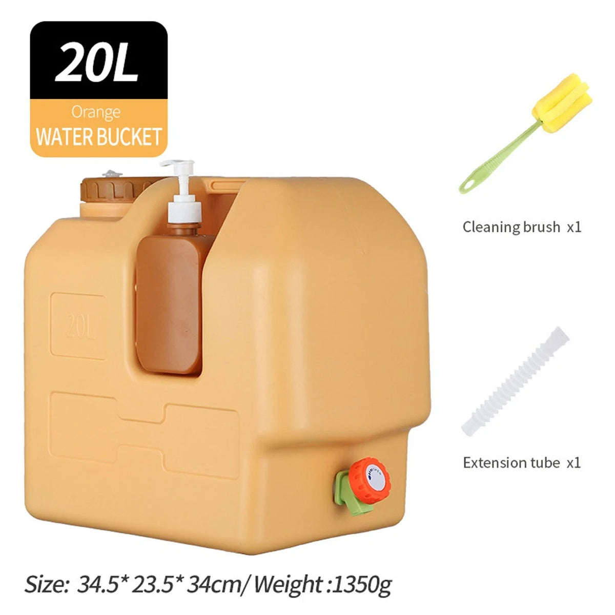 Portable Emergency Water Storage Bag With Spigot For Camping