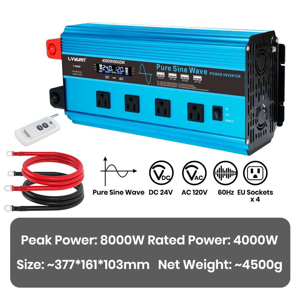Foval Pure Sine Wave Car Solar Power Inverter System
