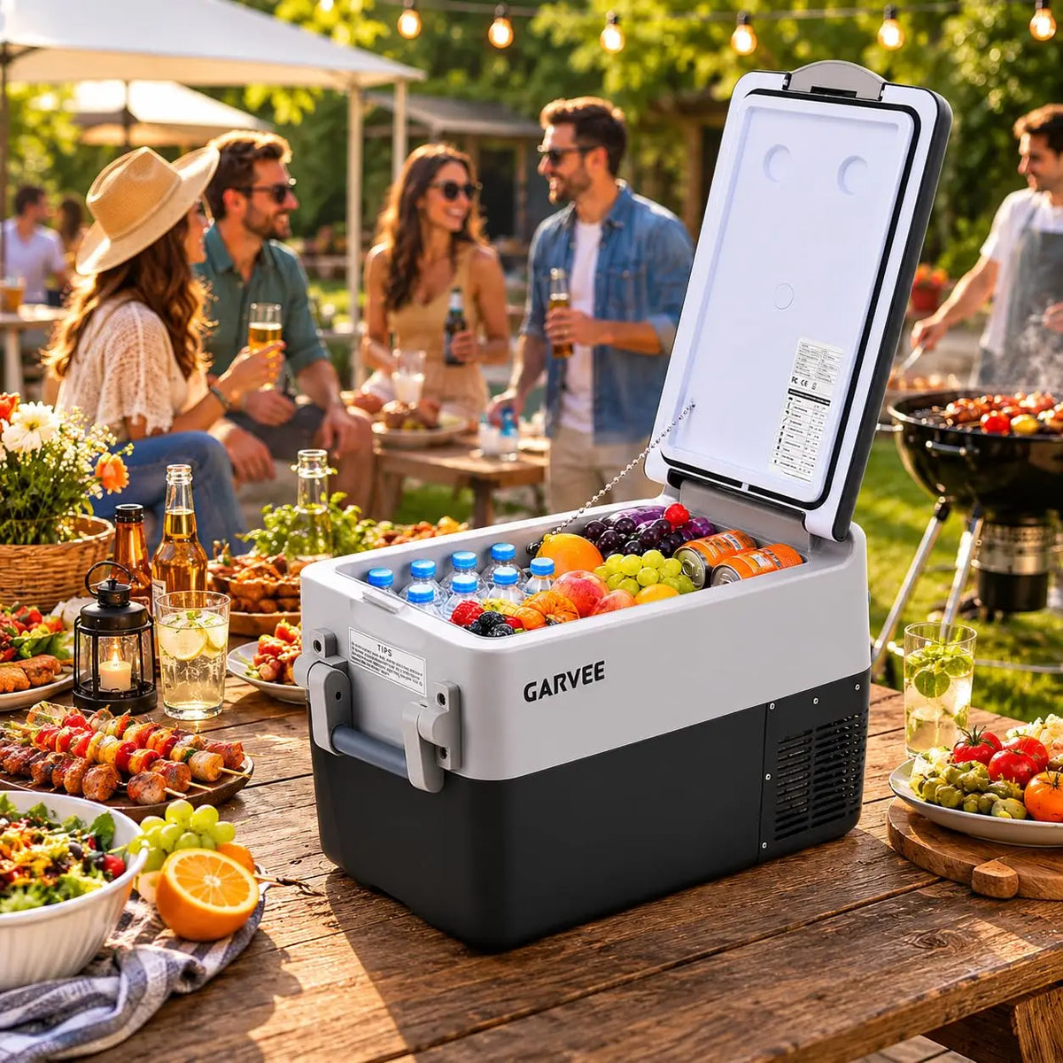 Studyset Dual Zone Portable Car Refrigerator With App Control
