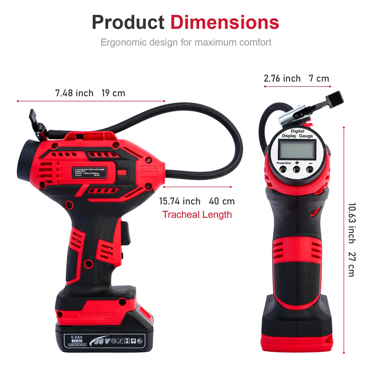 Portable Car Tire Inflator Air Compressor With Digital Display