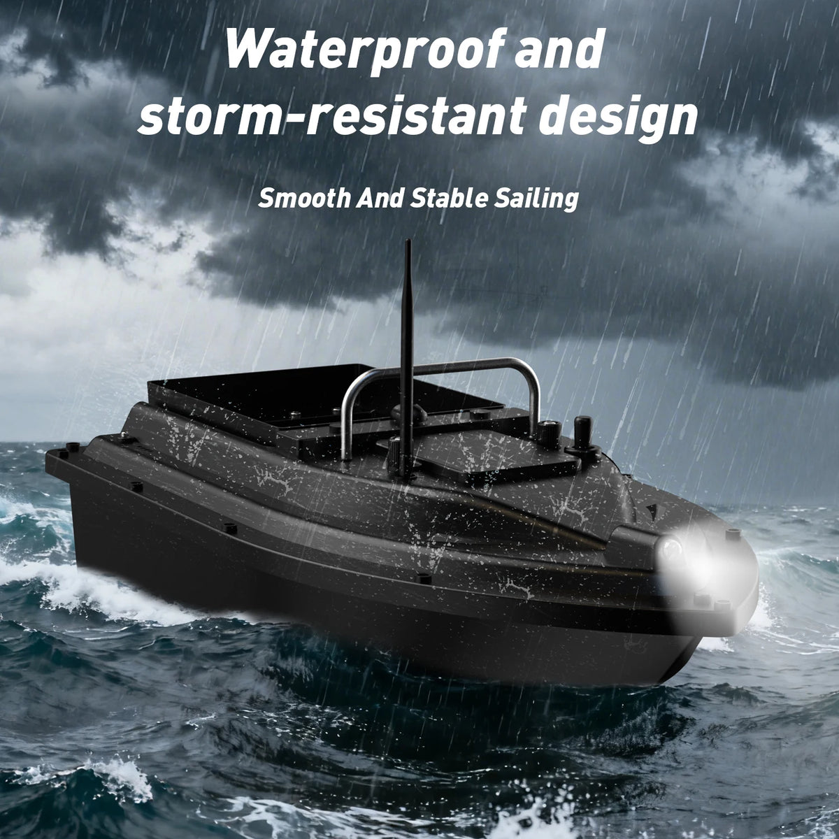 SHAN SHUIHUN Bait Boat With Single Tank And Twin Motors