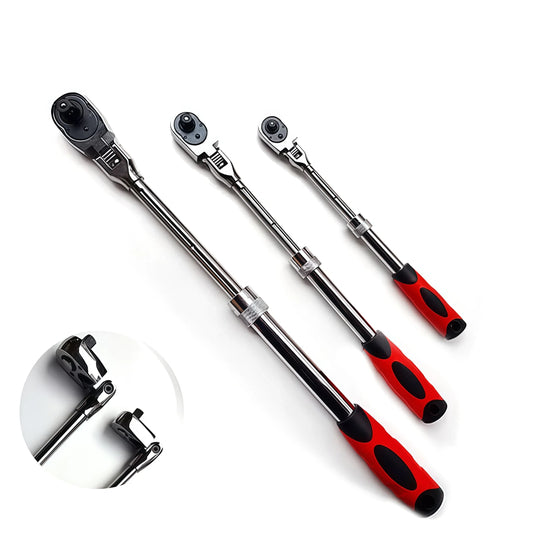 Chrome Vanadium Steel Ratchet Wrench Set With Quick Release