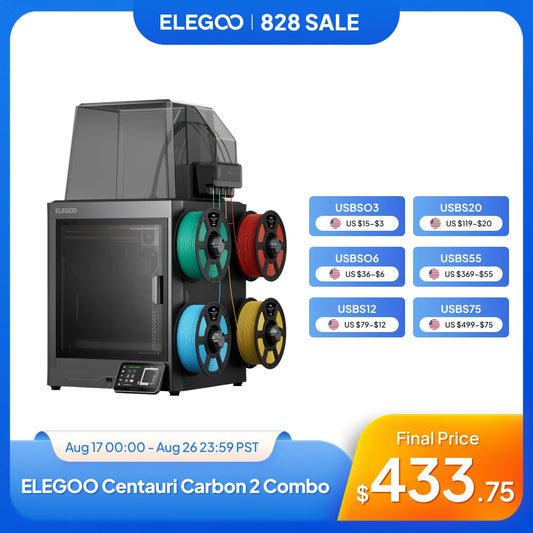 ELEGOO Centauri Carbon 2 Combo Multicolor FDM 3D Printer