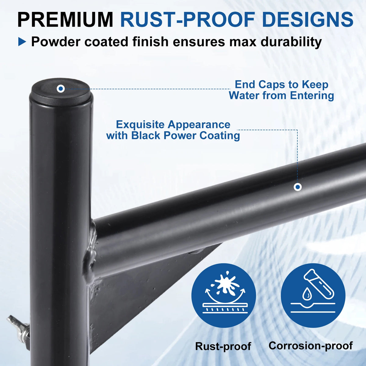 Heavy Duty Extendable Truck Ladder Rack With No Drill Installation