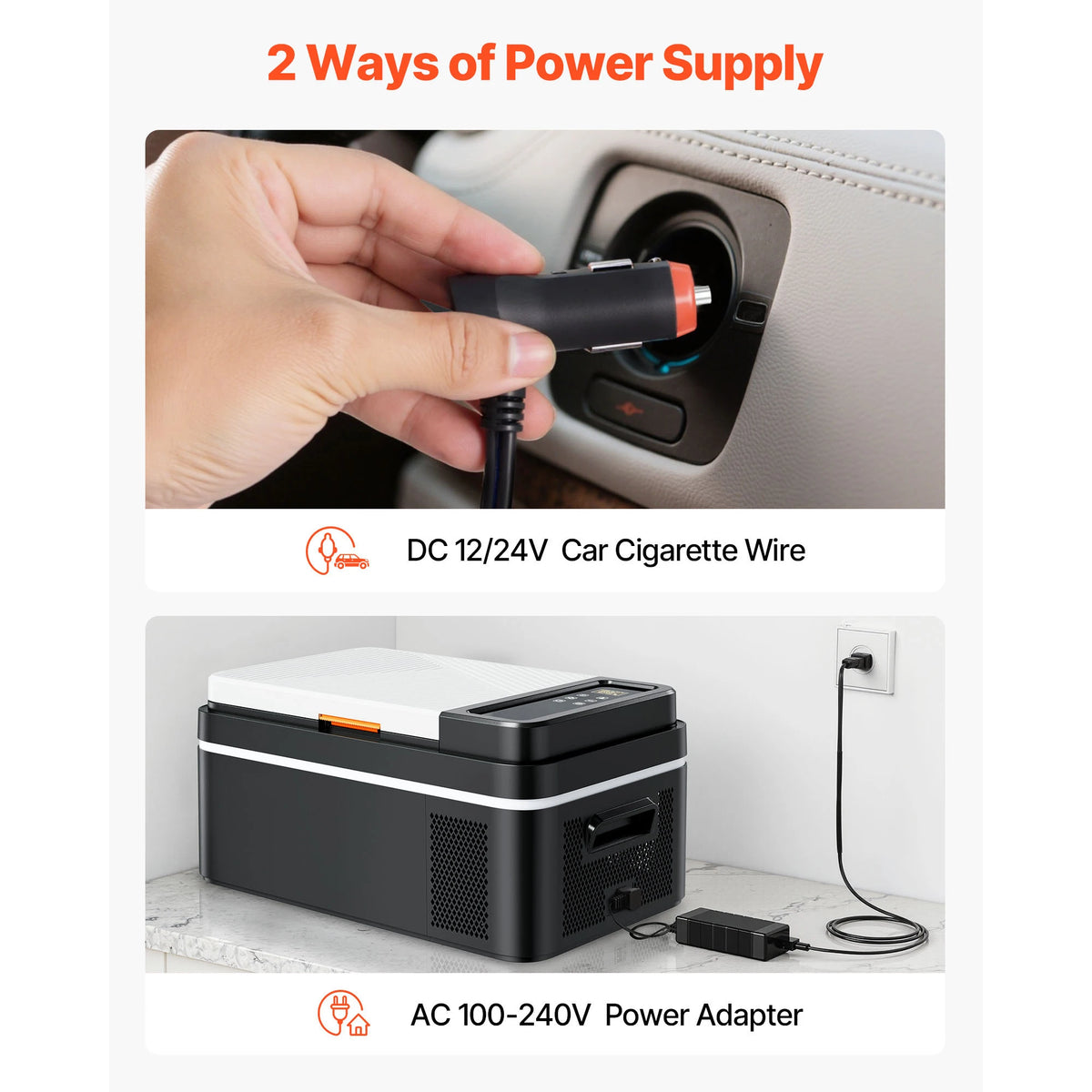 SucceBuy Portable Electric Compressor Car Refrigerator For Home Use