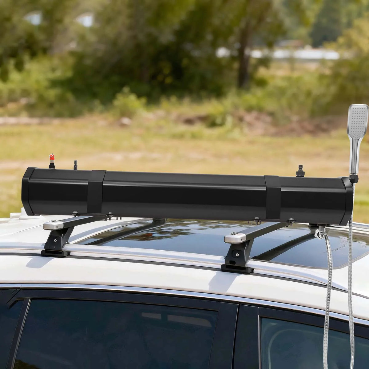 Portable Roof Mount Camping Shower System Solar Heated Water Tank