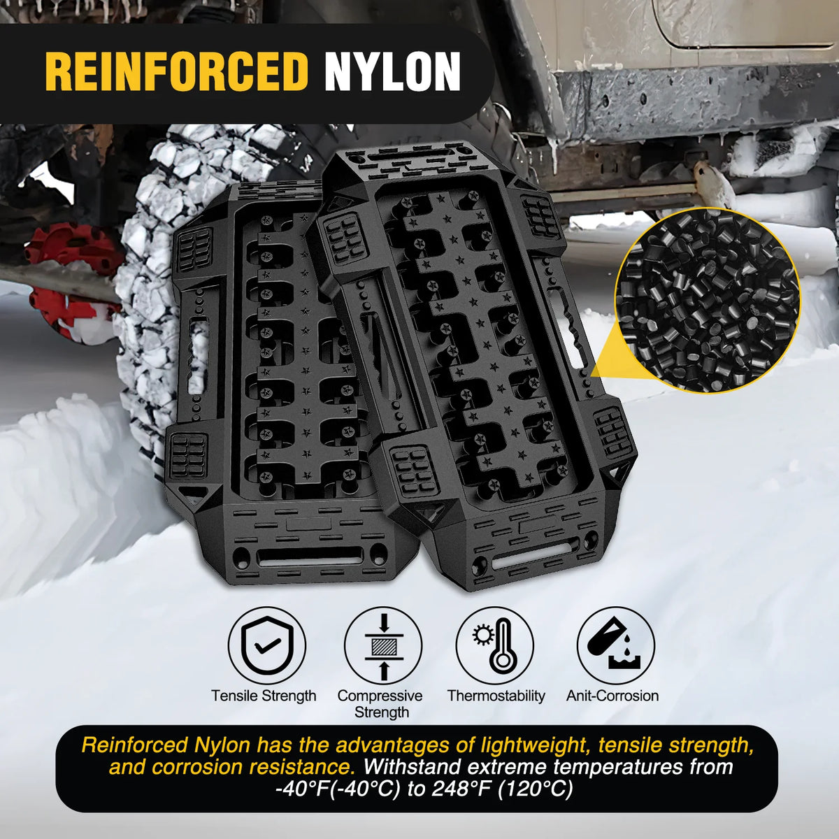Nilight Offroad Recovery Traction Boards For Mud Sand And Snow