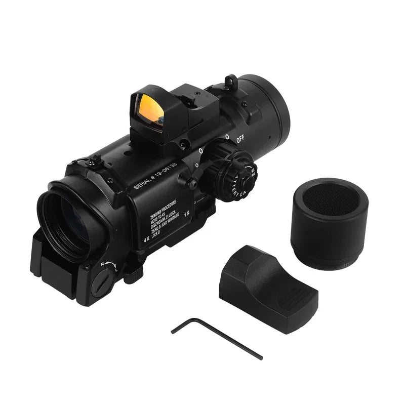 Bestsight Dual Purpose Rifle Scope With Mini Red Dot Sight