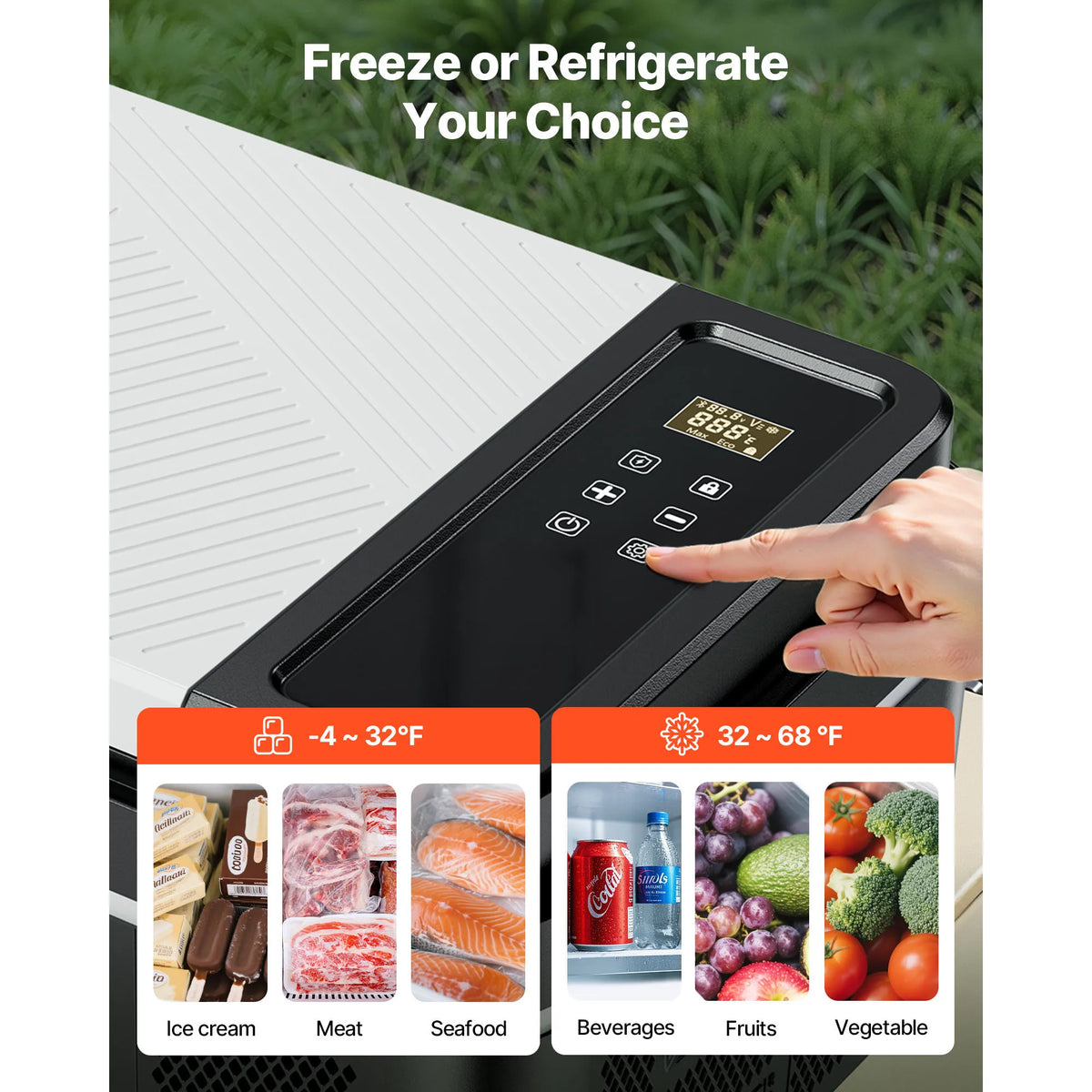 SucceBuy Portable Electric Compressor Car Refrigerator For Home Use