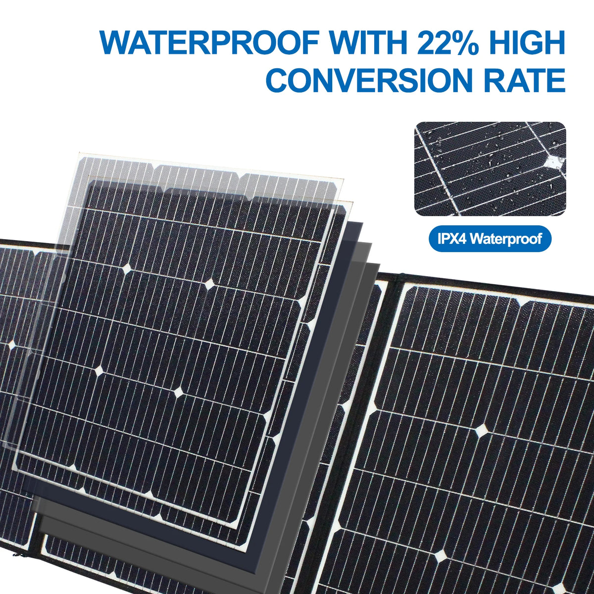 Easun Power 160W Foldable Solar Panel With Usb Charger