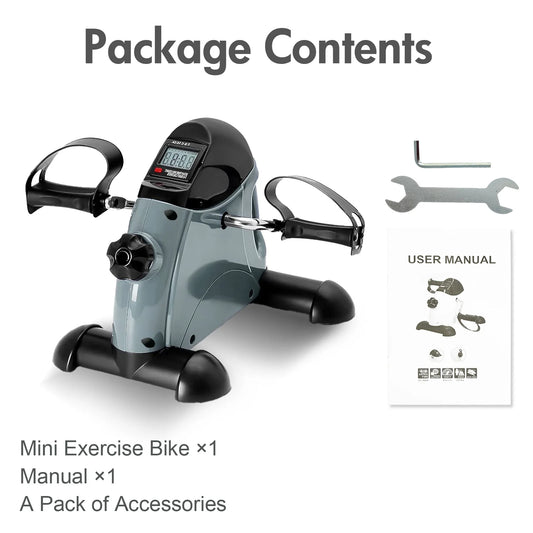 Motorized Under Desk Pedal Exerciser Bike With LCD Display